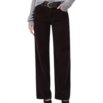 Citizens Of Humanity Womens Annina High Rise Wide Leg Corduroy Pant In Clove