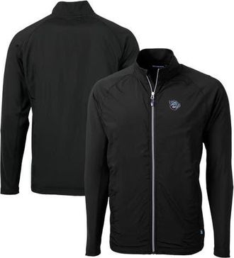 Cutter & Buck Mens Cutter & Buck Black Lehigh Valley IronPigs Adapt Eco Knit Hybrid Recycled Full-Zip Jacket at Nordstrom, Size Small