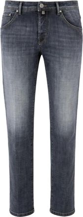 Jacob Cohen Slim Fit Jeans, male, Black, W35, Scott Slim Five-Pocket Trousers