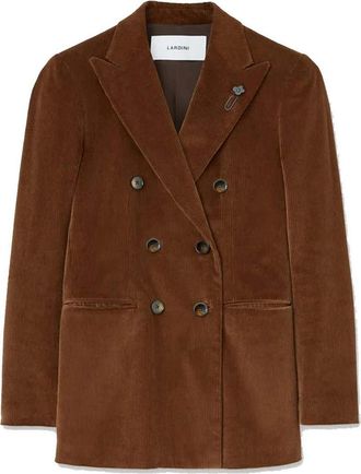 Lardini Double-Breasted Corduroy Jacket