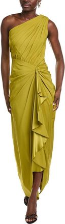 Tadashi Shoji Solid One-Shoulder Maxi Dress