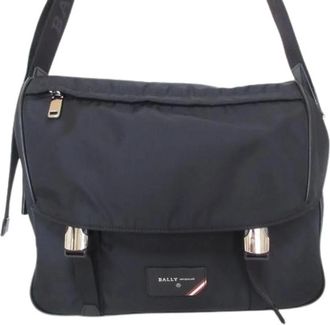 Bally Pre-owned Fabbro Nylon Schoudertas - unisex - Vintage Schoudertas - Zwart - ONE Size - Nylon - Vintage