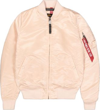 Alpha Industries Bomberjacke ALPHA INDUSTRIES MA-1 VF Vintage Fit 59 W, Damen, Gr. XS, orange (pale peach), Obermaterial: 100% Nylon; Futter: 100% Nylon; F&uuml;llung: 100%
