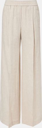 Brunello Cucinelli Linen wide-leg pants