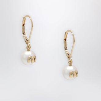 Miu Miu Orecchini pendenti oro in ottone
