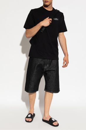 Amiri T-shirt With Logo Patch, Mens, Black