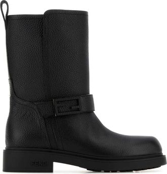 Fendi Black Leather Boots