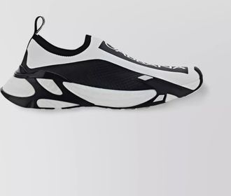 Dolce & Gabbana rubber sole panelled sneakers with pull tab