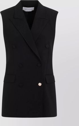 Gabriela Hearst mayte silk wool blend double-breasted vest