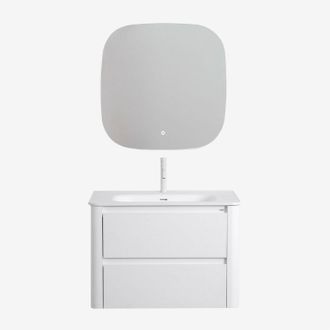 Sklum Sklum - Conjunto De Mueble De Ba&ntilde;o En Madera Con Lavabo Integrado Egerton