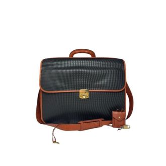 Bottega Veneta Pre-owned Handbags, female, Black, Size: ONE SIZE Pre-owned Canvas Shoulder Bag