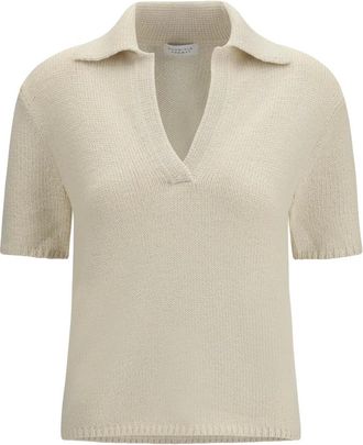 Gabriela Hearst Sohan Cashmere Polo - - Knitwear - Donna - Bianco - S