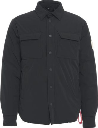 Afterlabel Gewatteerd Overshirt Nero Aw 25 - Heren - Zomerjassen - Zwart - S - Jassen