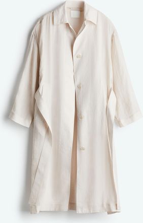 H&M Trenchcoat aus Ramie - Brown