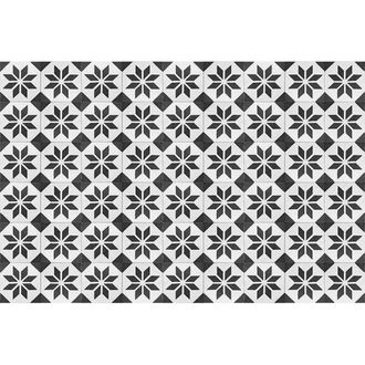 Alfombras Vinílicas Hidráulicas Alfombra vinílica retro negra 295z195cm