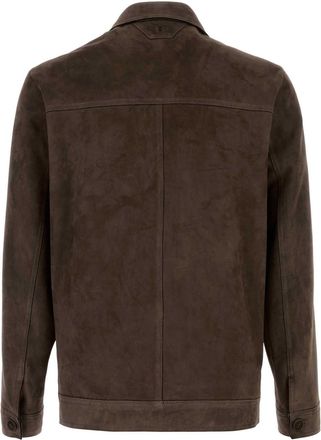 Santoro London Suede Jacket - Brown