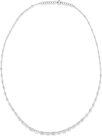 Bony Levy 18K Gold Gatsby Diamond Tennis Necklace, 3ct. in 18K White Gold at Nordstrom, Size 18