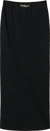 Twin-Set Gonna lunga in cotone - Nero