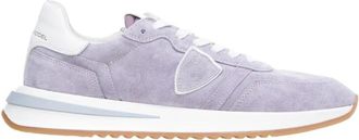 Philippe Model Lila Tropez 2.1 Lage Top Sneakers - Dames - Sneakers - Paars - 37 EU - Katoen - Schoenen