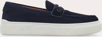 Ferragamo Uomo Mocassino Penny con fondo sneaker Blu Taglia 39.5