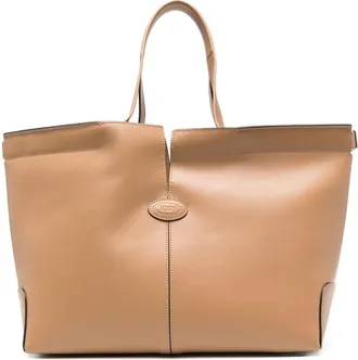 Tod's Tods Di Bag Folio Leather Shopping Bag