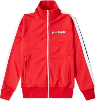 Palm Angels Classic Track Jacket Red White PMBD001C99FAB0012501