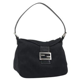 Fendi Pre-owned Vintage Hand Bag - Dames - Vintage Schoudertas - Zwart - ONE Size - Katoen - Vintage