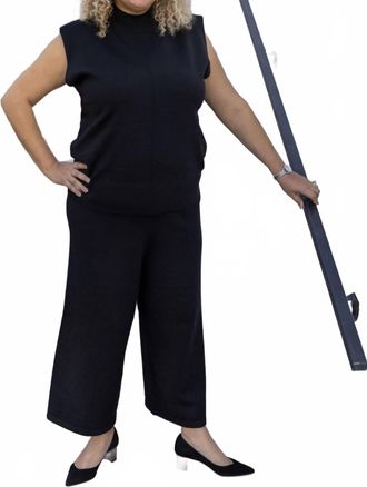 Skies Are Blue Clothing Just What You Need Mock Neck Top In Black