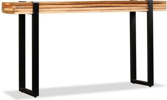 vidaXL Mesa consola ajustable madera maciza reciclada Vidaxl