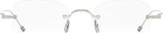 Thom Browne Ueo 961A-G0001 Randloos Optisch Montuur - unisex - Brillen - Wit - 49 MM - Accessoires