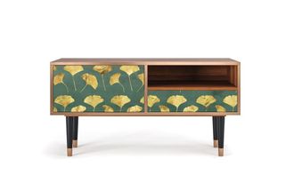 StoryZ Mueble de TV verde y amarillo 1 caj&oacute;n y 1 puerta L 115 cm