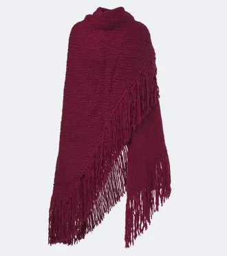 Gabriela Hearst Lauren fringed knitted cashmere shawl