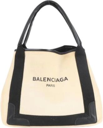 Balenciaga Pre-owned Tote Bags, female, White, Size: ONE SIZE Pre-owned Vintage Tote Bag