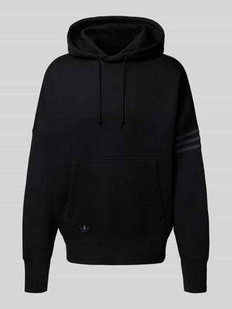 adidas Originals Hoodie mit &uuml;berschnittenen Schultern und K&auml;nguru-Tasche in Black, Gr&ouml;&szlig;e XL