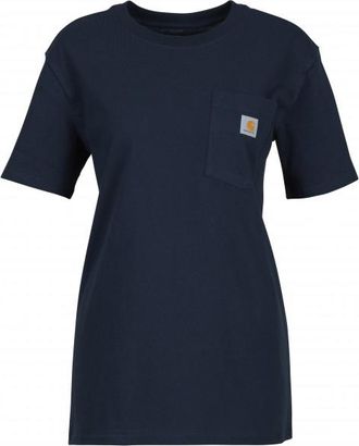 Carhartt Work in Progress Loose Fit Heavyweight S/S Pocket Cotton T-Shirt f&uuml;r Damen | blau