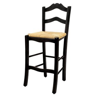 Ballard Designs Lemans Counter Stool - Worn Black - Ballard Designs