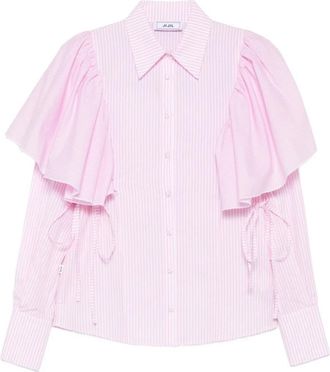 Jijil 0689 Camicia B.ca A Righe - Dames - Overhemden - Roze - L - Overhemden