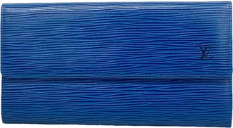 Louis Vuitton Toledo Blue Long Wallet (Bi-Fold) (Pre-Owned)