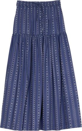 APOF Bibbi Rock - Dames - Midirokken - Blauw - M - Katoen - Rokken