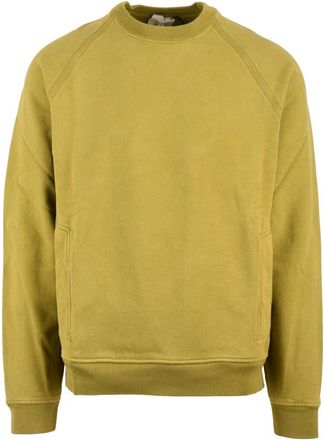 Ten c Felpa Girocollo - Heren - Sweatshirts - Groen - M - Katoen - Hoodies & sweatvesten