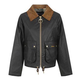 Barbour Light Jackets, female, Black, Size: XS Marron Wax Jacket