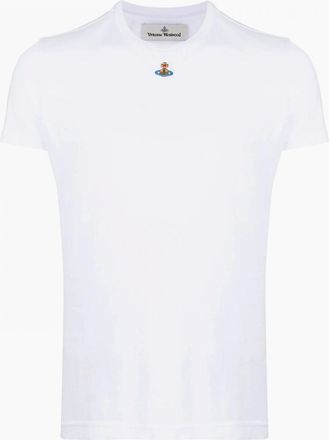 Vivienne Westwood Mens Orb Peru T Shirt White - Size: 42