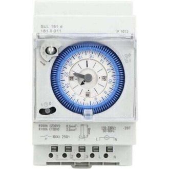 OEM Temporizador Anal&oacute;gico Con Motor S&iacute;ncrono Y Programa Diario, Temporizador, 24 V Ca/cc, 16 A