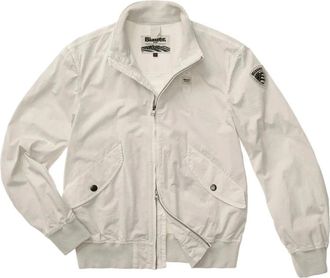 Blauer Badger Dyed Bomber Jacket - Heren - Bomber jackets - Grijs - L - Katoen - Jassen