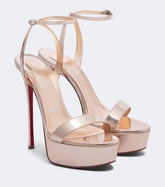 Christian Louboutin Loubi Queen Alta leather platform sandals