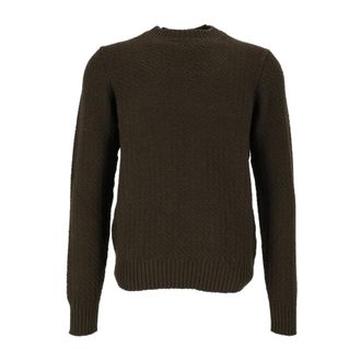 Circolo 1901 Maglia Girocollo Corta in Lana - - Knitwear - Uomo - Verde - XL