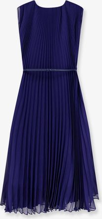 Max Mara Womens Dress Mxecapsula Purple Belt Polyester