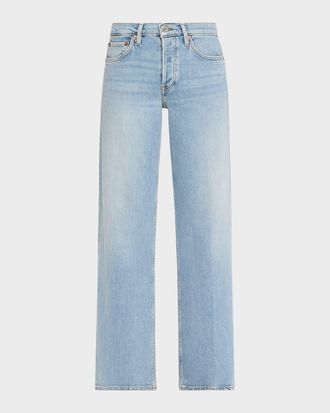 Re/Done Mid-Rise Wide-Leg Jeans