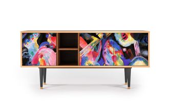 StoryZ Mueble de TV multicolores 3 puertas L 150 cm