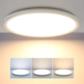 OEM Plafoniera A Led Con Sensore Di Movimento - 18w, 1800 Lumen, Sensore A Microonde, 3 Temperature Di Colore (3000k/4500k/6000k) - Impermeabile Ip44, Des